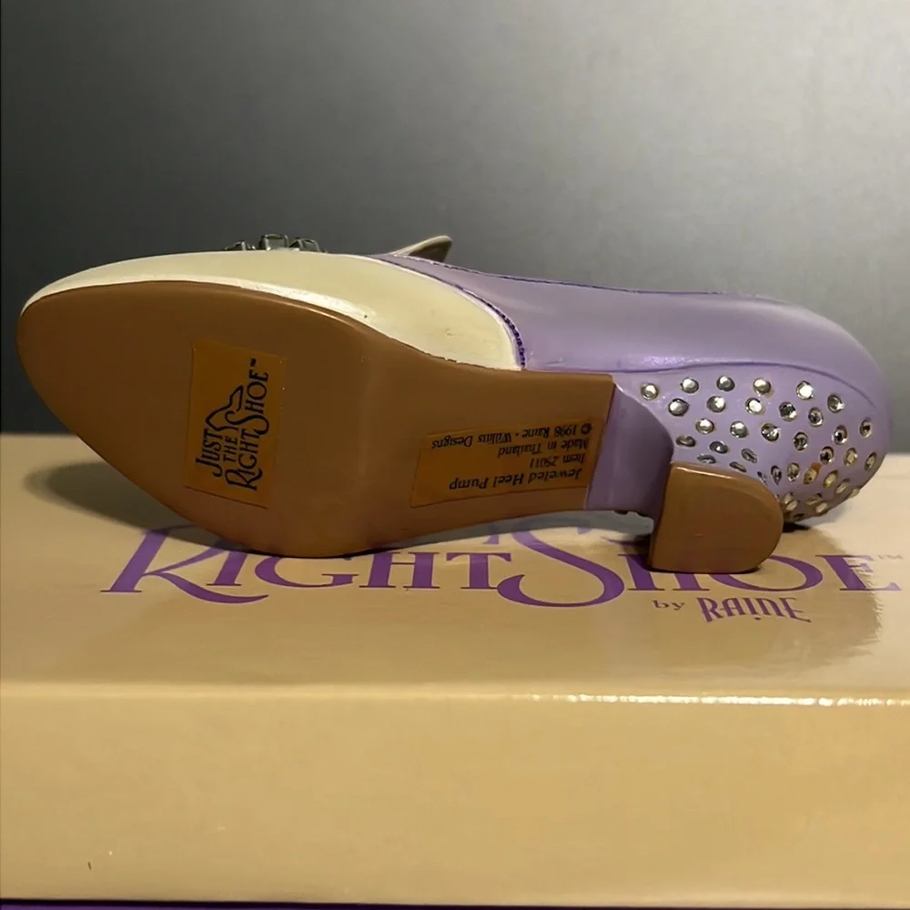 Just the Right Shoe “Jeweled Heel Pump” #25011 Miniature Collectible in Box